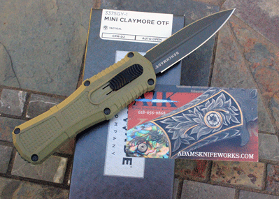 Benchmade Ranger Green MINI CLAYMORE Front Opener 3375GY-1 w/ D2