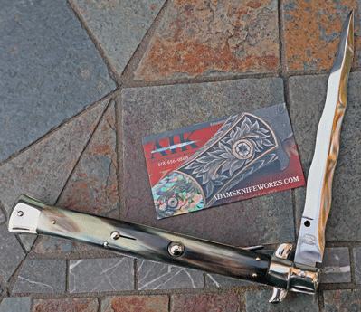 50's Vintage 13" M ITALY PICKLOCK Kris w/Brazilian Horn