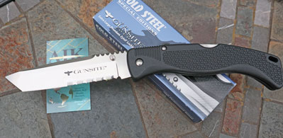 Cold Steel Extra Large GUNSITE Tanto Point Mid Lock Folder