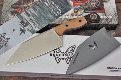 Benchmade STATION KNIFE 4010-02 Kitchen/Camp Cleaver Knife