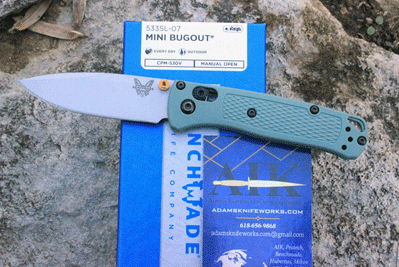 Benchmade Model 533SL-07 Sage MINI BUGOUT Axis Lock Folder