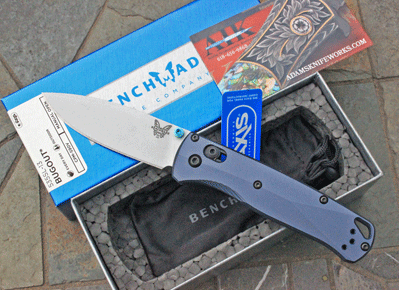 Benchmade 535SL-13 BUGOUT w/Crater Blue Aluminum & CPM-S90V