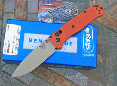 Benchmade Special Rust Orange 535TN-10 BUGOUT Axis Lock
