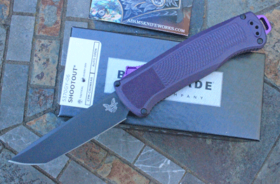 Benchmade Special Deep Purple SHOOTOUT Front Opener w/CRU-WEAR