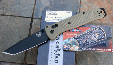 Benchmade Model 537BK-06 BAILOUT Axis Lock Manual Folder w/S30V