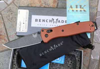 Benchmade BAILOUT Axis w/Burnt Copper Alum & MAGNACUT