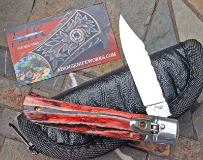 CUSTOM AIK/AKC Lever Action Switchblade w/ Mammoith Molar & More