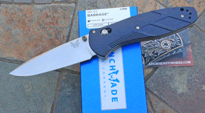 Benchmade Assisted BARRAGE 581-03 w/Blue Richlite & S30V