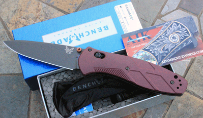 Benchmade Assisted BARRAGE 581BK-04 w/Redstone Richlite & S30V