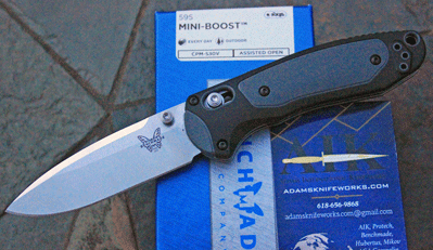 Benchmade Model 595BK MINI BOOST Assisted Opening Axis Lock