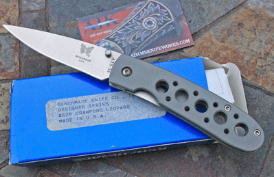 Early Benchmade Pat Crawford Designed Gray/Clear Model 625