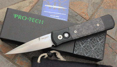 Protech Godson 704-DM w/ Dark Matter Fat Carbon Fiber Inlays