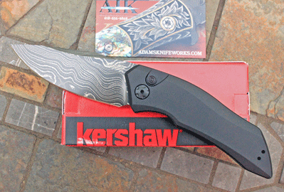 Kershaw Limited DAMASCUS LAUNCH 1 Auto 7100BLKDAM