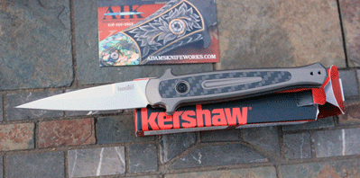 Kershaw Diskin Designed LAUNCH 8 Auto Model 7150 w/Carbon Fiber