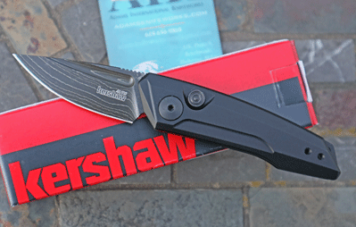 Kershaw DAMASCUS Mini Pocket Auto Launch 9 Model 7250DAM