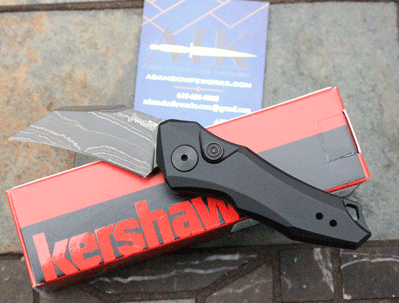 Kershaw Mini Hawk Bill Launch 10 Model 7350 w/ Damascus