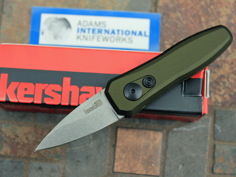 Kershaw OD GREEN Launch 4 Auto Model 7500 w/ Stonewash CPM-154