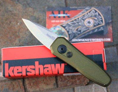 Kershaw OD GREEN OLIVE Launch 4 Auto w/ Satin Blade Model 7500OL