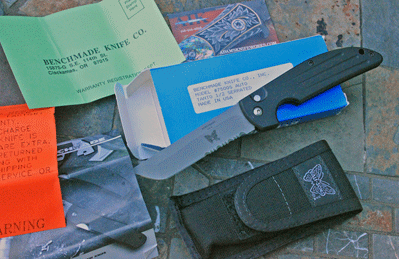 Early Production Benchmade Model 7500 Auto Tanto