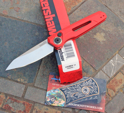 Kershaw USA Special Red LAUNCH 11 Auto Model 7550RD w/ CPM-154