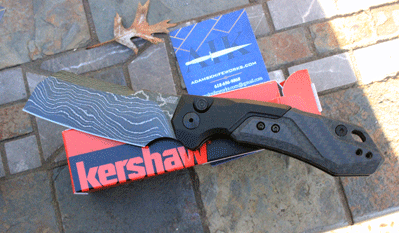 Kershaw LAUNCH 14 Auto Model 7850 w/Damascus Cleaver Blade