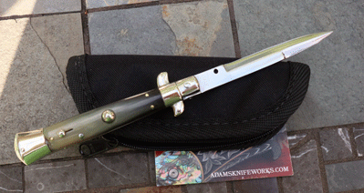 Vintage 8" Open Italian Picklock MADE IN ITALY w/ Horn & Bayo