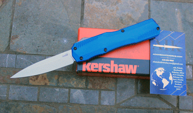 Kershaw Special Blue LIVEWIRE 9000OBLU Front Opener w/MAGNACUT