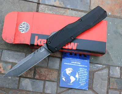 Kershaw LIVEWIRE 9000T USA Front Opening Auto w/MAGNACUT TANTO