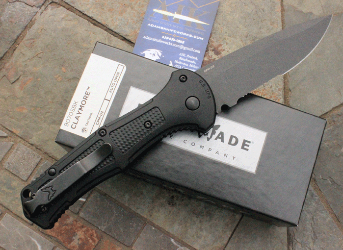 Benchmade CLAYMORE Model 9070SBK Military Law Enforcement w/ D2, AIK