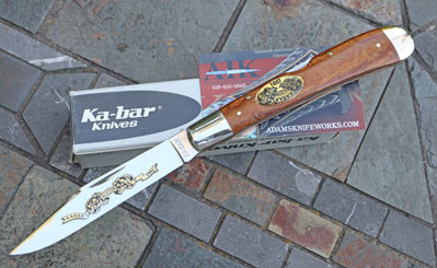 1991 KaBar Annual Club Lockback Knife with Bird's Eye Maple
