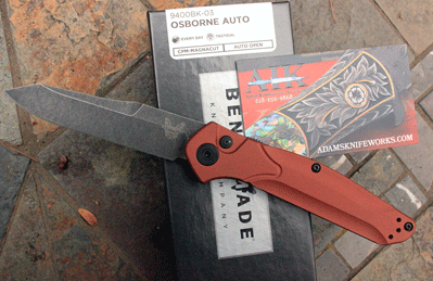 Benchmade 9400BK-03 Bronze Burnt Copper Osborn AUTO w/ MAGNACUT