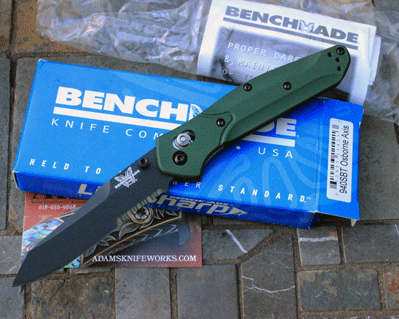Early Benchmade Part Serrated 940SBT Osborne Axis Lock Folder