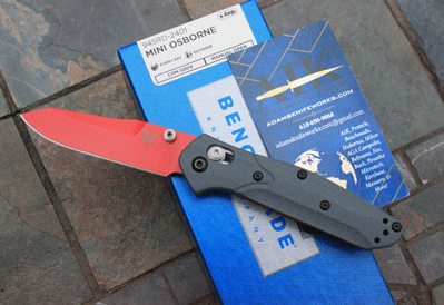 Benchmade Limited Mini Osborne 945RD-2401 Special Red S90V Blade