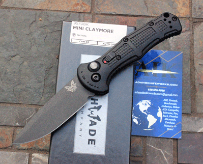 Benchmade MINI CLAYMORE 9570BK Auto w/D2 Tool Steel