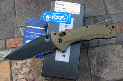 Benchmade Model 980SBK TURRET Manual Axis Lock Folder w/S30V