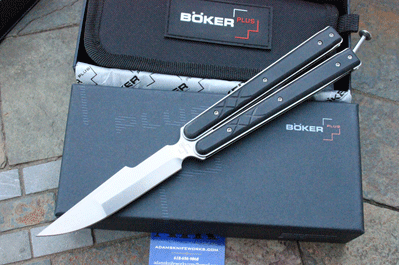 BOKER PLUS USA Tactical Balisong w/G10 Handles & D2