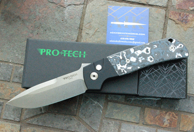 Protech TERZUOLA ATCF w/White Storm Fat Carbon Fiber