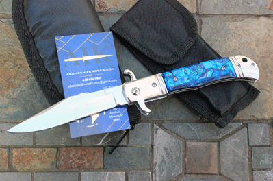 CZ Czech Republic Hidden Release Auto w/ Blue Abalone Inlays