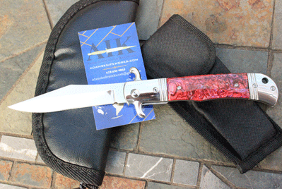 CZ Czech Republic Hidden Release Auto w/ Red Abalone Shell
