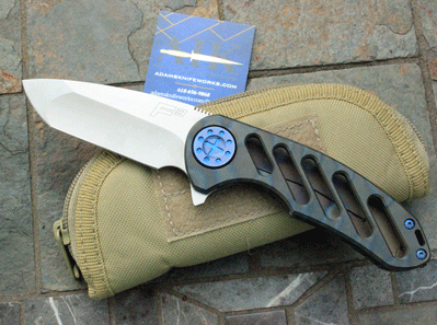 Curtiss Handmade F-3 Flipper w/ Torched Titanium & CTS-XHP