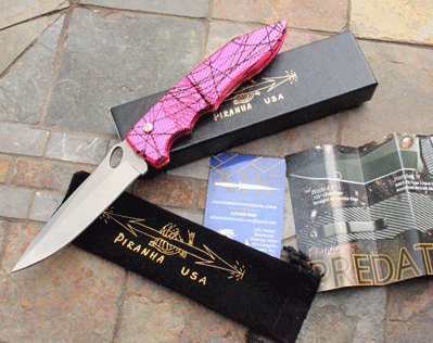 AIK Exclusive Piranha PREDATOR w/Pink Vein & Stonewash