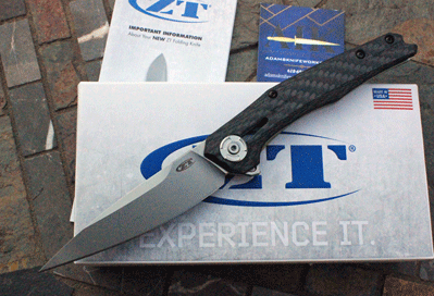 ZT Zero Tolerance Model 0707 Carbon Fiber & Titanium Flipper