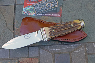 Early Production AG Russell STING Boot Dagger w/ Stag