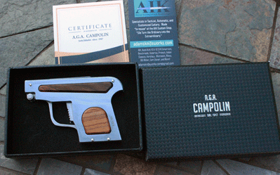 Campolin Limited Italia-Pistola Gun Switchblade Knife w/Cocobolo