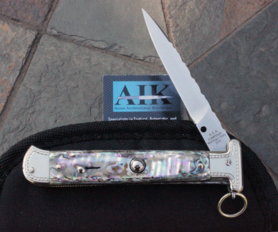 Campolin/AIK 8 1/2" Francese Ring Pull w/ Abalone & File Work