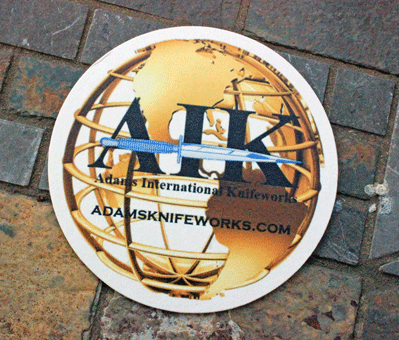Exclusive AIK Adams Intl Knifeworks Golden Globe Coaster