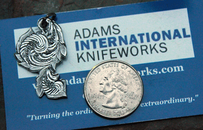 Handmade Engraved Stainless Pendant