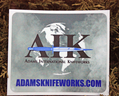 Exclusive AIK Adams Intl Knifeworks "GLOBAL" Sticker