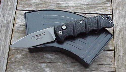 Boker Magnum AK-74 Kalashnikov Tactical Auto w/Silver Plain Edge