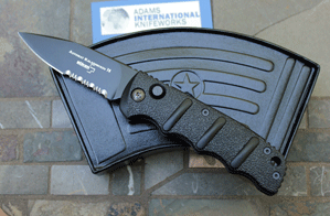 Boker Magnum AK-74 Kalashnikov Black Tac Part Serrated Auto